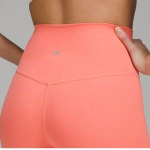 Brand new lululemon 28” align leggings in raspberry cream